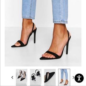 Pointed Toe Slingback Heels